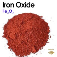 iron Oxide (Fe2O3) pigment stain What color is iron