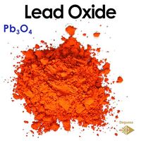 Lead tetroxide - Lead (II,IV) Oxide Red (Lead red) - Ceramics and Pottery minium