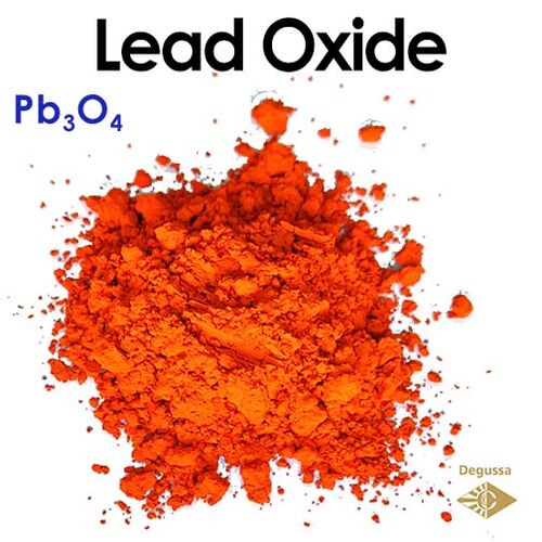 Lead tetroxide - (II,IV) Oxide Red (Lead red) Ceramics and Pottery minium