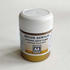 ANTIQUE GOLD DEEP - Golden Acrylic Paint without firing for Ceramics, Porcelain, and Glass
