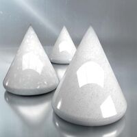 Weiße Kristalle Effektglasur Glänzend Halb-transparent von Degussa (White Crystals)