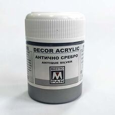 ANTIQUE SILVER - Acrylic Paint without firing for Ceramics, Porcelain, and Glass