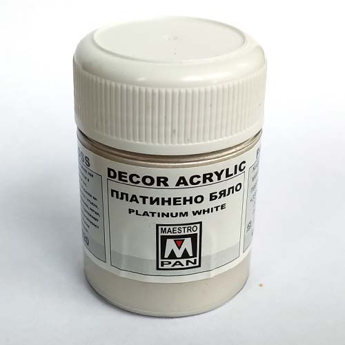 Antique Silver - Acrylic Paint without firing for Ceramics, Porcelain, and  Glass